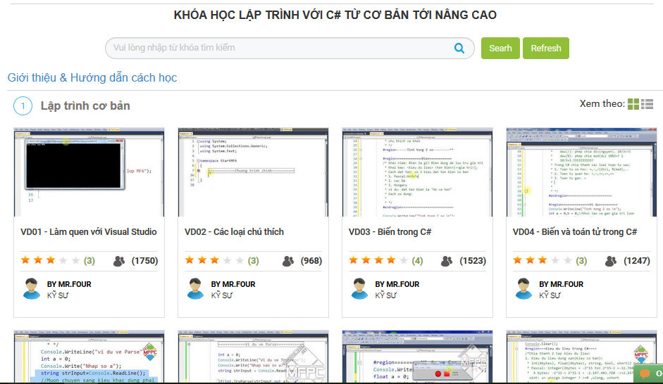 học lập trình online